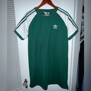 Adidas Forest Green dress with White Logo
